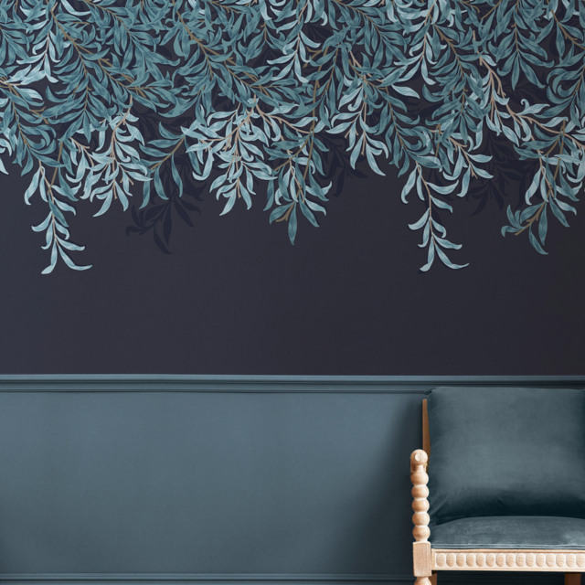 William Morris Bough Navy Mural - image 1