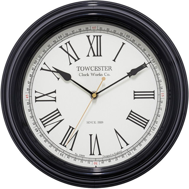 Acctim Redbourn Black Wall Clock - image 1