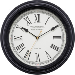 Acctim Redbourn Black Wall Clock