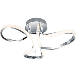 Cosylyte Moss Chrome 3 Light Curved Ceiling Light