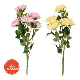 Artificial Colourful Rose Bunch Bouquet - thumbnail 1