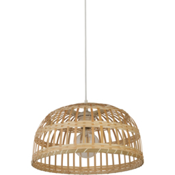 Lighting Collection Bamboo Weave Easy Fit Shade