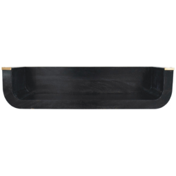 Artisan Furniture Indira Black Solid Wood Floating Console Table - thumbnail 2