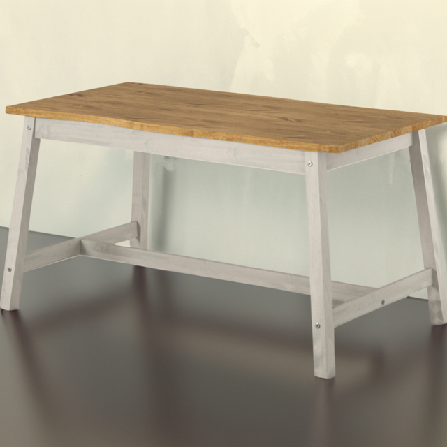 Core Products Corona 4 Seater Large Dining Table Grey - image 1