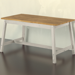 Core Products Corona 4 Seater Large Dining Table Grey - thumbnail 1