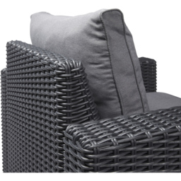 Keter California 4 Seater Double Sofa Graphite Lounge Set - thumbnail 3