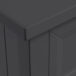 Julian Bowen Maine 3 Drawer Anthracite Bedside Table - thumbnail 4