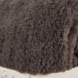 Teddy Fleece Fitted Sheet Charcoal Db - Charcoal / Double - thumbnail 3