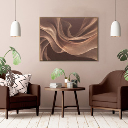 Chocolate Smokey Textured Framed Art - thumbnail 2