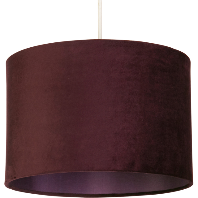 Lighting Collection Calista Velvet Plum Ceiling Shade - image 1