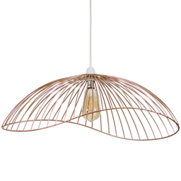 ValueLights Covelas Copper Wavy Wire Pendant Shade