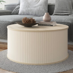 Mateo Round Coffee Table Beige