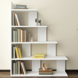 Decorotika Echo White 5 Tier Ladder Bookcase - thumbnail 1