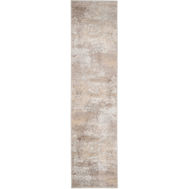 Kukoon Neutral and Beige Distressed Abstract Rug 240 x 60cm - image 1
