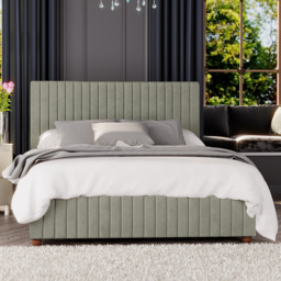 Laurence Llewelyn-Bowen Estella Small Double Duck Egg Plush Velvet Ottoman Bed