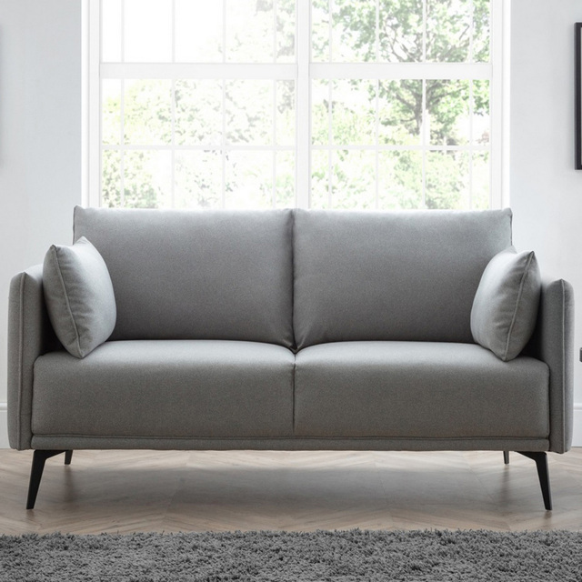 Julian Bowen Rohe 2 Seater Platinum Wool Sofa - image 1