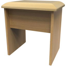 Crowndale Dorset Modern Oak Dressing Table Stool - thumbnail 2