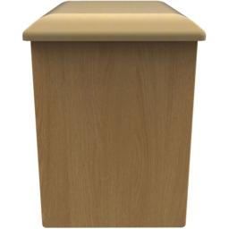Crowndale Dorset Modern Oak Dressing Table Stool - thumbnail 4