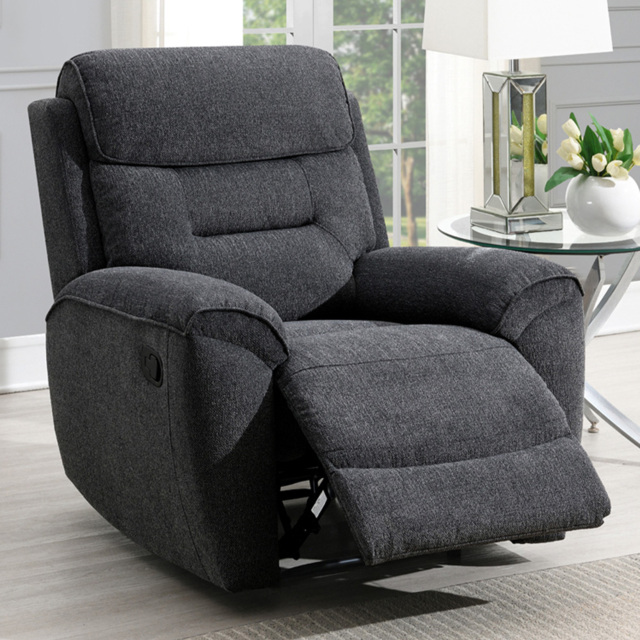 Clinton Dark Grey Manual Recliner Chair - image 1