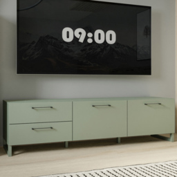 Florence Sali 2 Door 2 Drawer Sage Green TV Unit