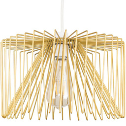 ValueLights Amadeus Wire Frame Gold Pendant Shade