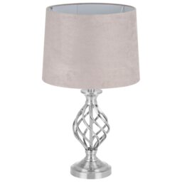 Alessia Twist Velvet Effect Table Lamp