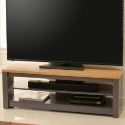 TTAP Memphis 2 Shelf Grey TV Unit
