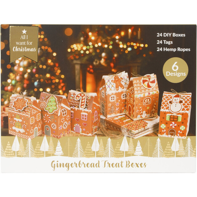 All I Want For Christmas 72 Piece Gingerbread Treat Bags Kit - image 1