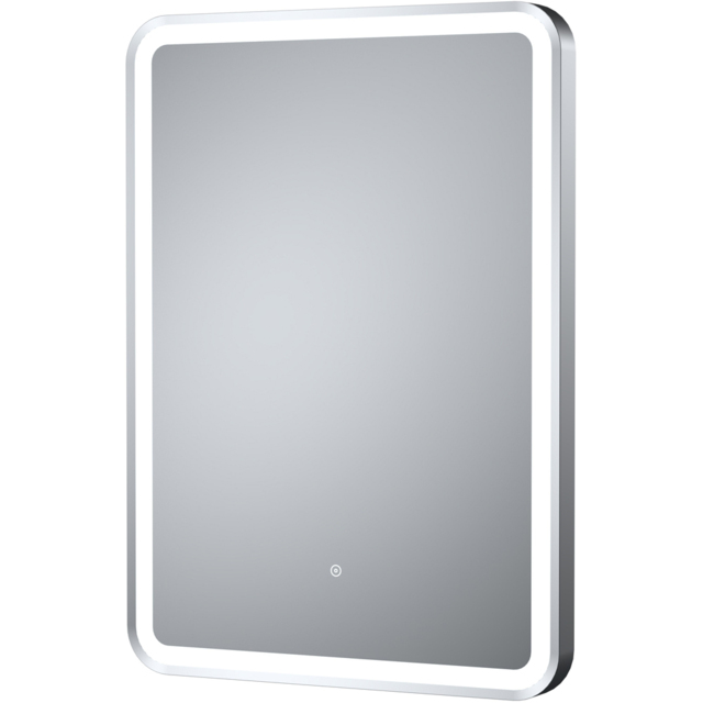 nuie Silver Framed LED Touch Sensor Mirror 700 x 500mm - image 1
