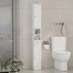 Kingston Tall Bathroom Storage Cabinet White - thumbnail 4