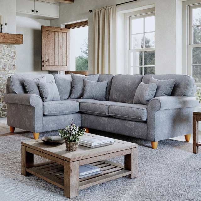 Sinatra Glory Anthracite 4 Seater Right Hand Corner Sofa - image 1