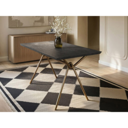 SOLACE+CO Lexi Black 6 Seater Dining Table - thumbnail 4
