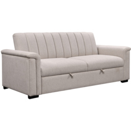 Loft24 Charlotte 3 Seater Natural Sofa Bed - thumbnail 3