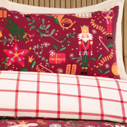 Christmas Nutcracker Duvet Set Red Superking - thumbnail 3
