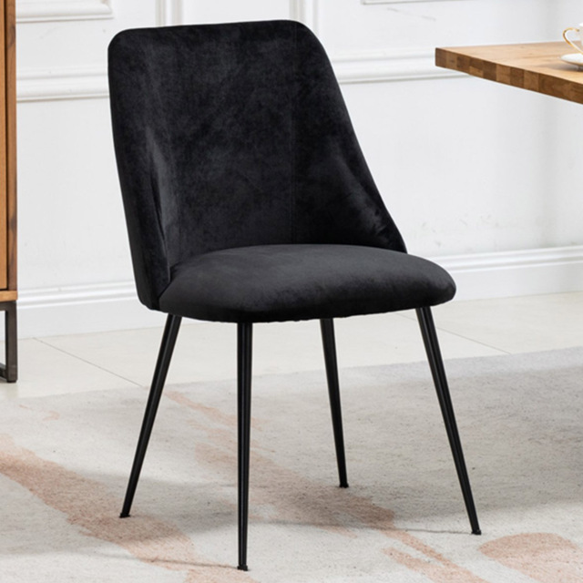 Artemis Home Morandi Set of 2 Black Velvet Dining Chair - image 1