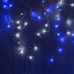 The Christmas Workshop 240 LED Icicle String Light Blue and White - thumbnail 3