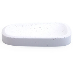 Puro White Imitation Stone Soap Dish