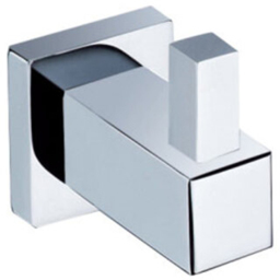 Nes Home Square Chrome Wall Mounted Robe Hook
