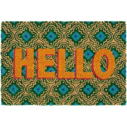 Eselle Astley Hello Printed Multi Door Mat 40 x 60cm - thumbnail 1