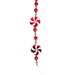 Candy Cane Lane Red Christmas Garland 180cm - thumbnail 3