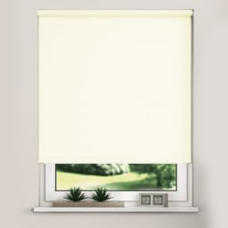 New Edge Blinds Blackout Roller Blinds Cream 160cm - thumbnail 1