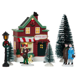 Multicolour 17 Piece LED Mini Village Scene Christmas Decoration - thumbnail 4