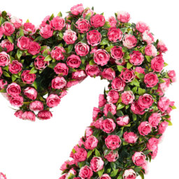 Flower Heart Wreath Pink - thumbnail 2