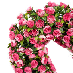 Flower Heart Wreath Pink - thumbnail 3