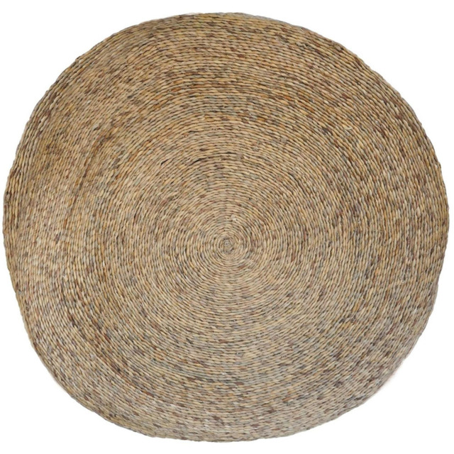 Ivyline Seagrass Natural Round Christmas Tree Mat 120cm - image 1