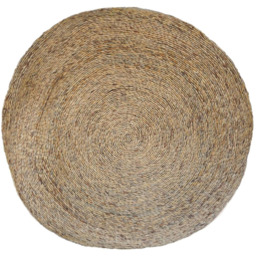 Ivyline Seagrass Natural Round Christmas Tree Mat 120cm - thumbnail 1