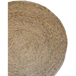 Ivyline Seagrass Natural Round Christmas Tree Mat 120cm - thumbnail 3