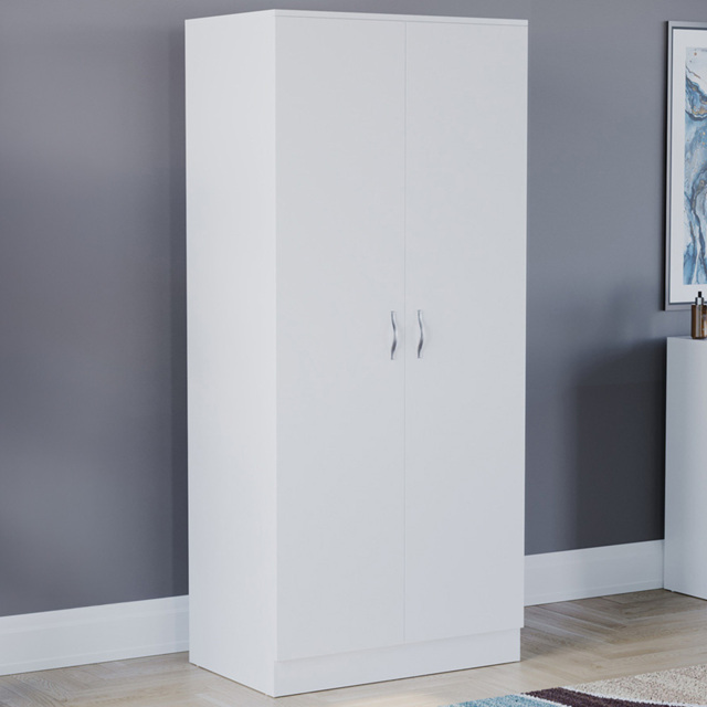 Vida Designs Riano 2 Door White Wardrobe - image 1