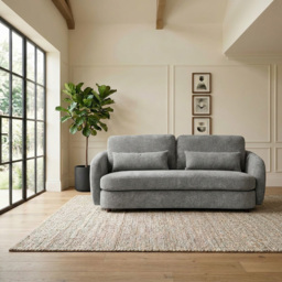 3 Seater Grey Mabel Sofa - thumbnail 4