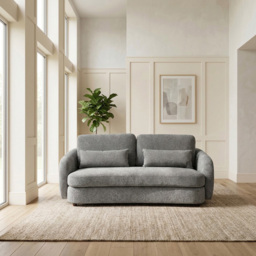 3 Seater Grey Mabel Sofa - thumbnail 3